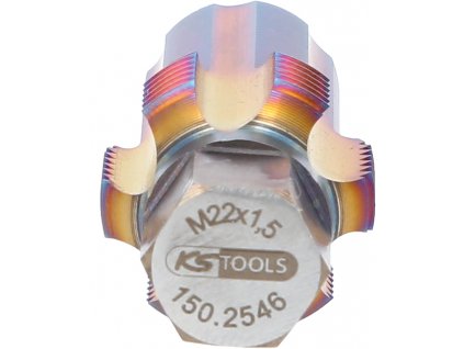KS Tools Závitorez s vodiacim čapom pre snímače filtrov pevných častíc, M22x1,5