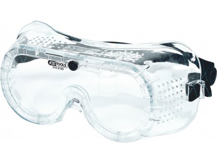 KS Tools Ochranné okuliare s gumovou páskou, priehľadné, EN 166