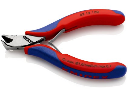 Čelné cvikacie kliešte šikmé pre elektroniku