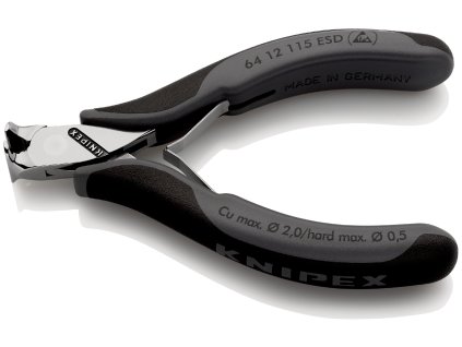 Čelné cvikacie kliešte ESD pre elektroniku