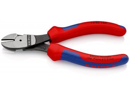 KNIPEX 74 02 160 bočné cvikacie kliešte s veľkou pákovou silou 160 mm