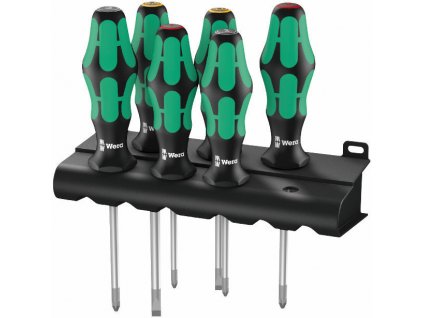 Wera 105622 skrutkovače Kraftform Plus Lasertip rad 300 typ 335/350/355/6 (Sada 6 dielov + stojan)