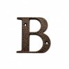 Písmeno B kovové 8cm Hnedé
