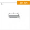 Tesnenie biele SD106 9x2mm 200m