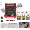 KS Tools 1/4" + 10 mm súprava vyťahovákov na skrutky TX a imbusové skrutky, 34-dielna