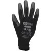 KS Tools Mikrojemné pletené rukavice - čierne, 10, 12 párov