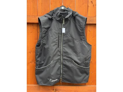 VESTA CELOŠEDÁ  S ODEPÍNACÍ KAPUCÍ / 3XL /