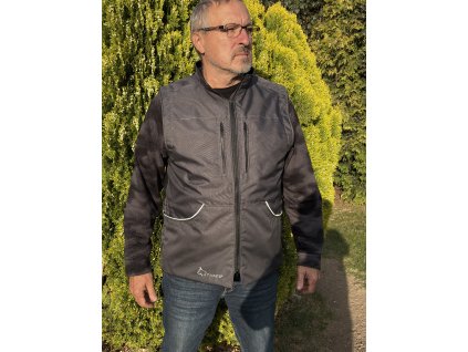 VESTA SÍŤ ŠEDÁ  2XL - ROZŠIŘUJÍCÍ KAPSY
