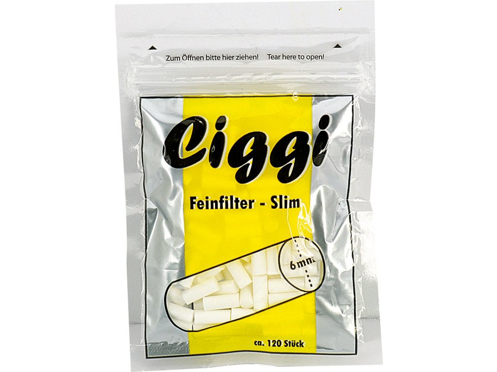 14022 Cigaretové filtry Ciggi Slim120ks