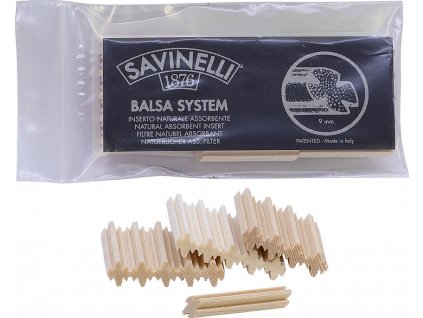 14035 Dýmkové filtry Savinelli balsa 9mm