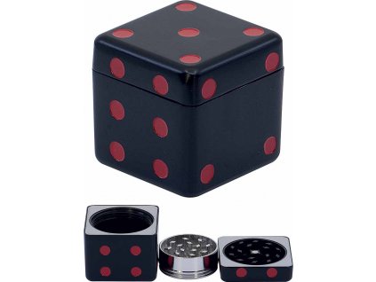 11407 Drtič tabáku Dice Black 3x kov 4,3cm