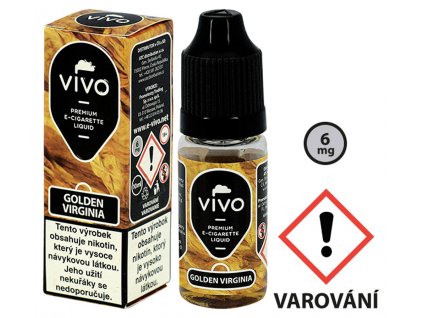 91210 E liquid VIVO Golden Virginia Tobacco 6mg