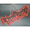 Halloween dekorace na dveře nápis