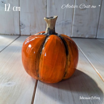 Keramická Autorská Dýně 12 cm | Pomerančová