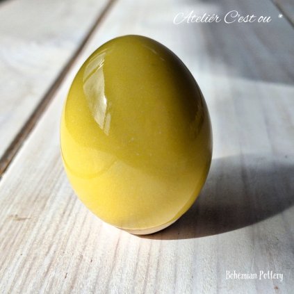 Keramické Vejce Vajíčko od Slepičky 5 cm 🥚 Žluté Mámení