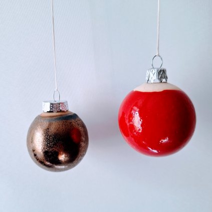 Keramická Koule Koulička Vánoční 5 cm