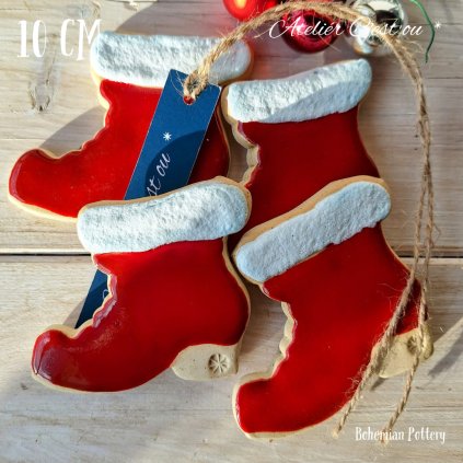 Drobná Keramická Dekorace | Santa Bota Velká 10 cm