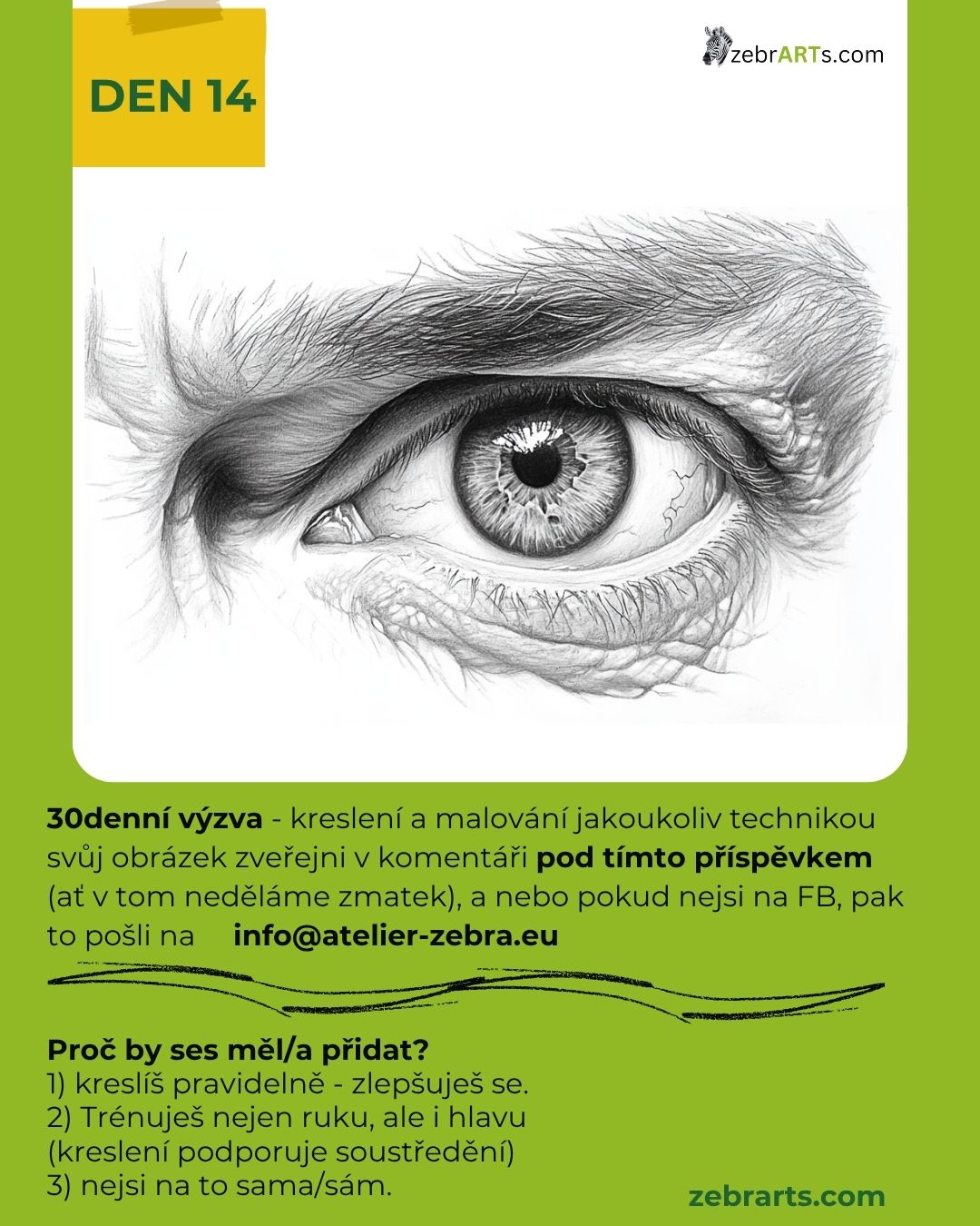 Online kurz zdarma - v červnové výzvě: 30 dní kreslení pro radost