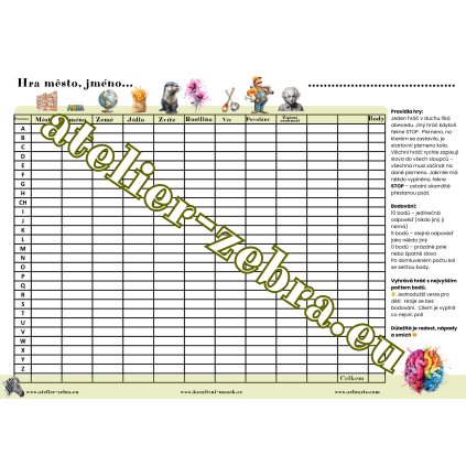 kalendář narozeninový A3 a hry