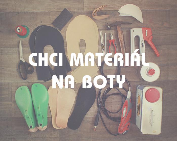 Materiál na boty