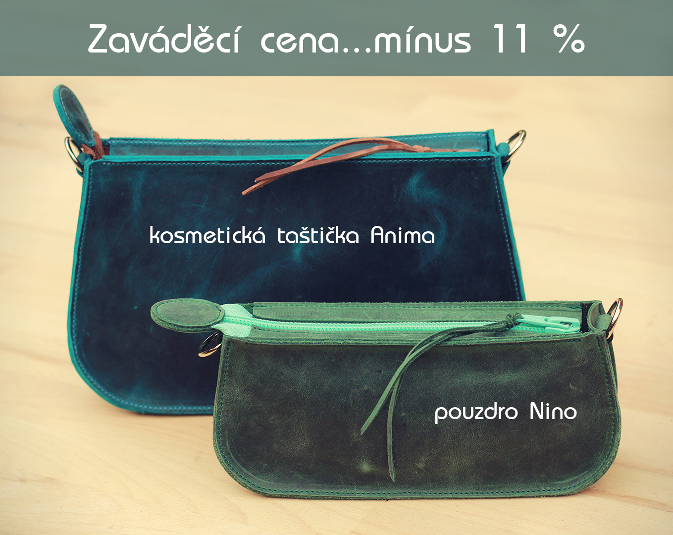 11% sleva na pouzdra a kosmetické taštičky