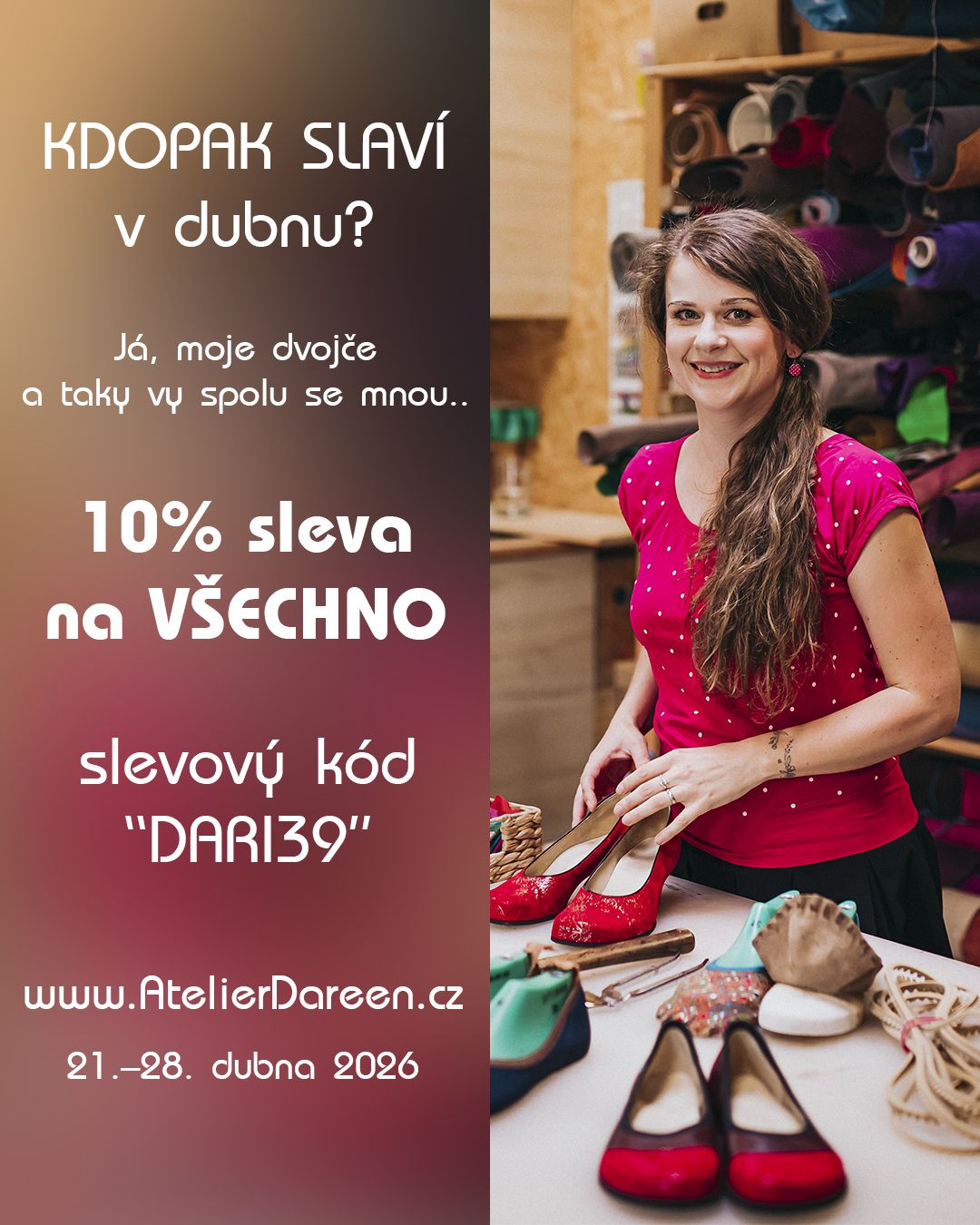 Narozeninová 10% sleva na vše