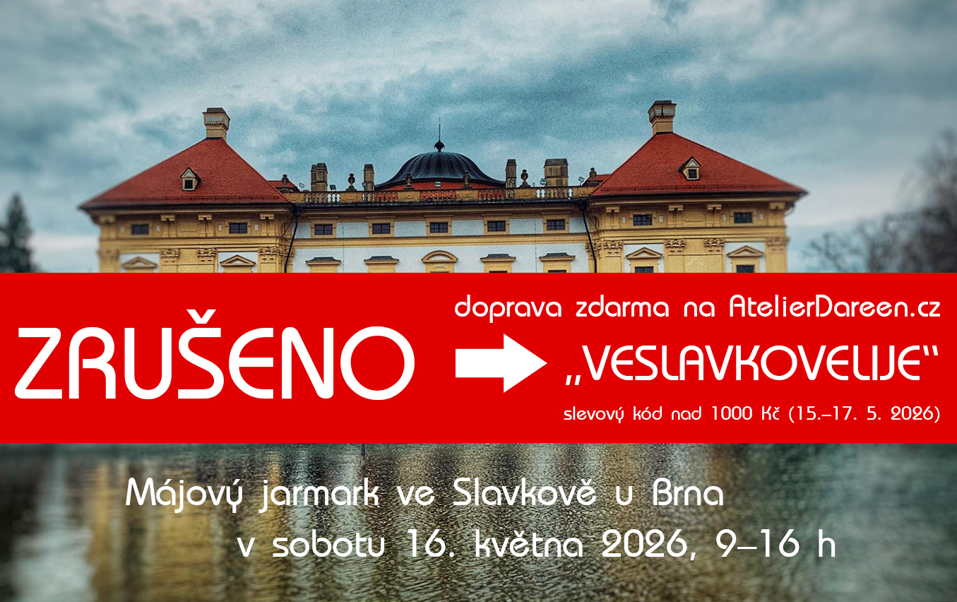 Doprava zdarma "Z dílny Dareen" nad 1000 Kč.