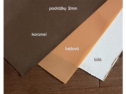 Podrážka Crespino 2mm - karamel, béžová, bílá