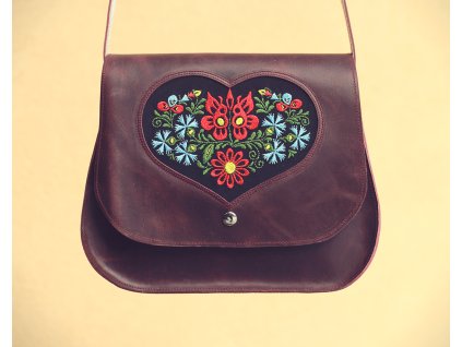 Kabelka Meda - Moravská - vínová