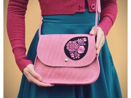 Kabelka Meda - Moravská - růžová