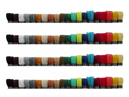 Bavlněné tkaničky 120cm - ploché