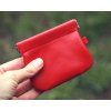 Peněženka-mincovka červená