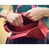 Kabelka Maia - Moravská - červená - s kapsou