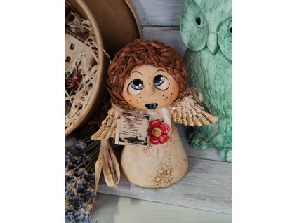 Keramický andílek-zvoneček