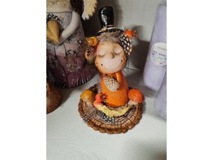 Skřítek Brumla - keramická dekorace (A93)