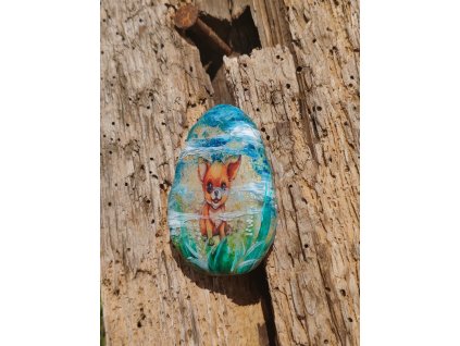 Keramický kámen pes