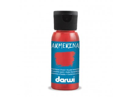 Červená Barva na porcelán Darwi Armerina 50ml – 490 Vermilion