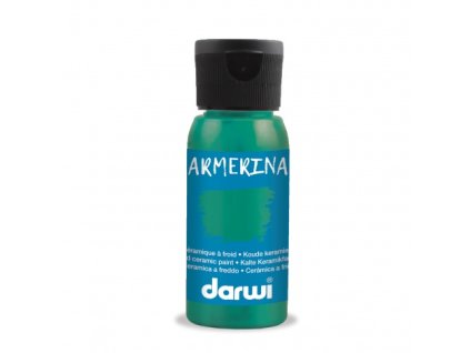 Zelená  Barva na porcelán Darwi Armerina 50ml – 626 Dark Green