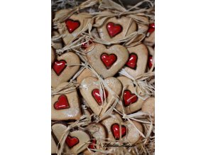 Keram.srdce-linecké 5 x 5 cm