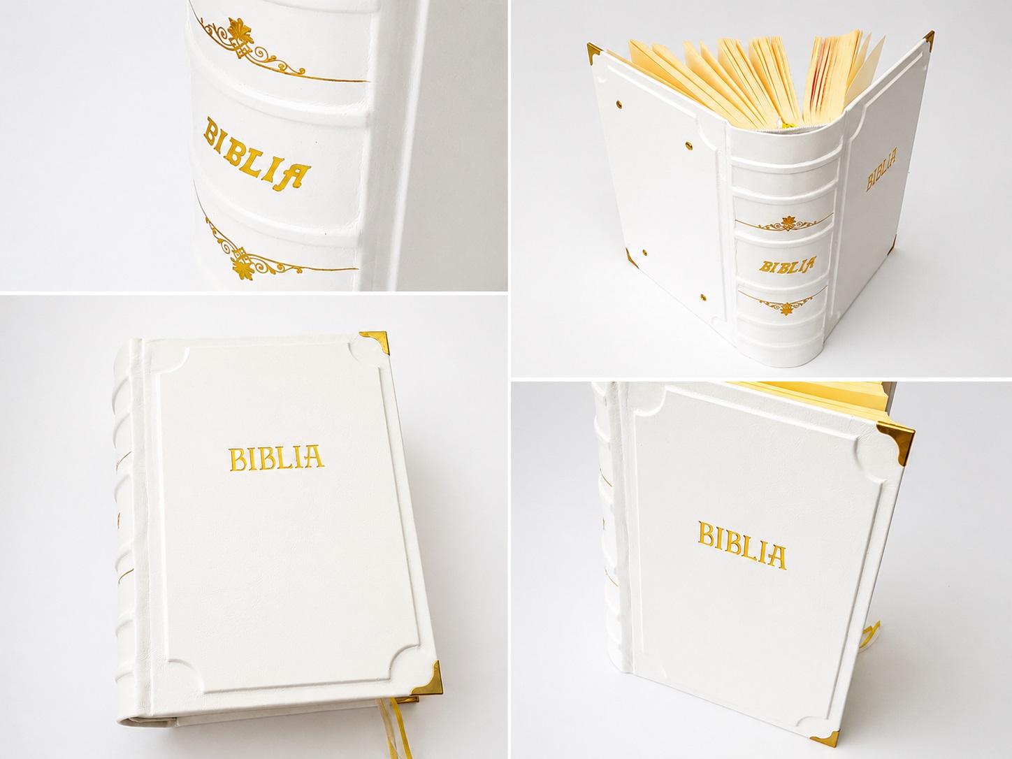 Biblia v bielej koži
