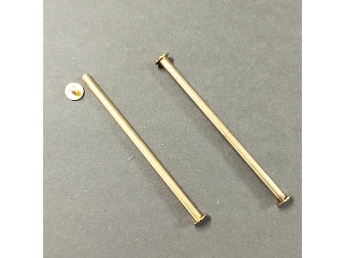 Skrutka knihárska 100mm mosadz