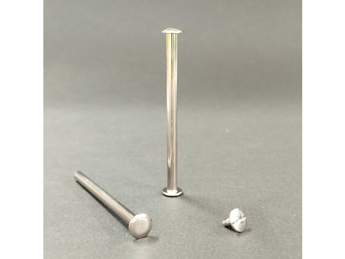 Skrutka knihárska 75mm nikel