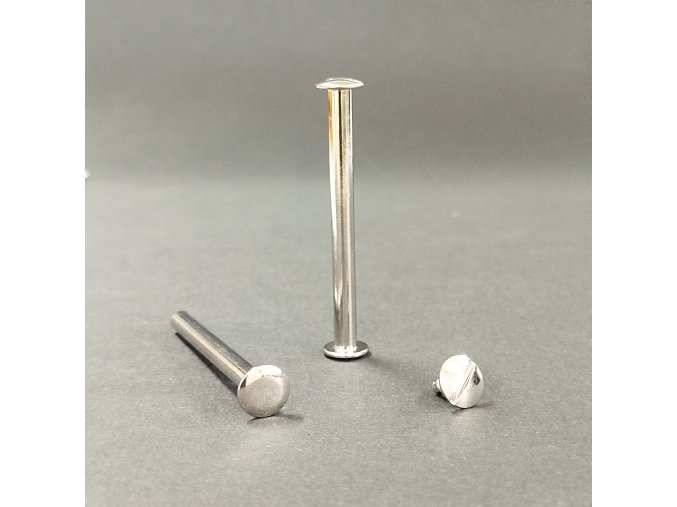 Skrutka knihárska 55mm nikel