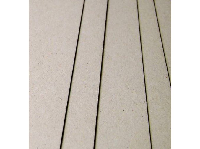 Knihárska lepenka šedá 1mm, formáty