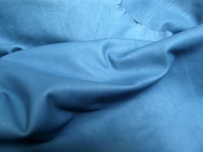 koža - Teľacia useň - modrá jasná matná