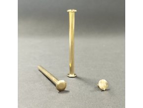 Skrutka knihárska 65mm mosadz