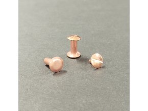 Skrutka knihárska 12mm meď