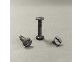 Skrutka knihárska 25mm čierny plast O1