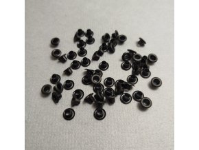 Priechodky 7,5/4mm čierne