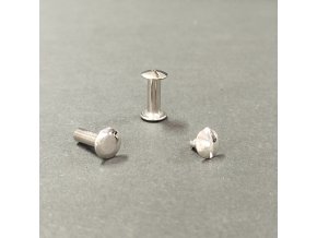 Skrutka knihárska 15mm nikel